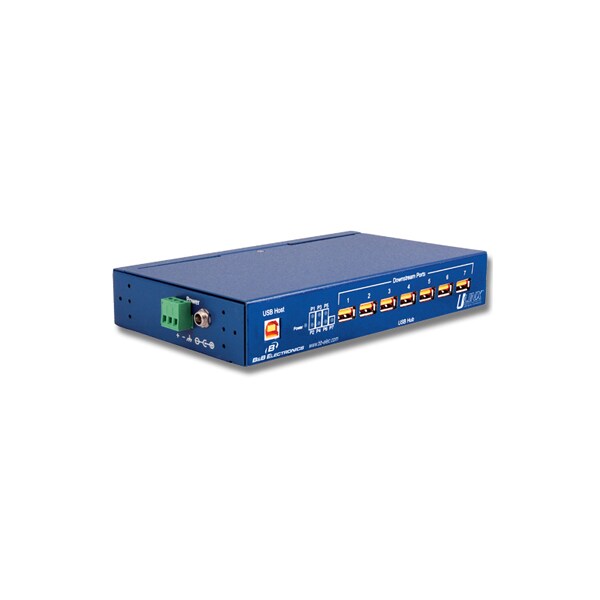 Usb 2.0 Hub, Isolated, 7 Port, Industrial